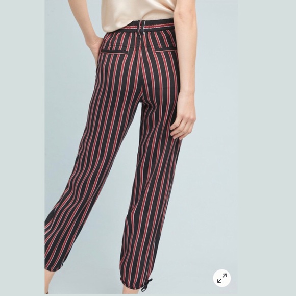 ANTHROPOLOGIE Silky Striped Jogger - Picture 4 of 7